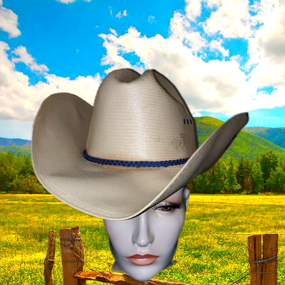 Vintage Resistol "Self-Conforming" Genuine Shantung Panama Cowboy hat